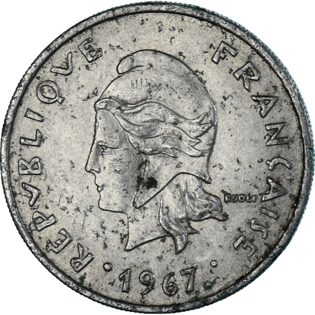 Moneta, Polinezja Francuska, 20 Francs, 1967