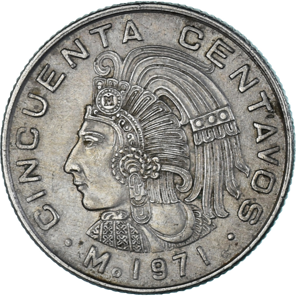 Coin, Mexico, 50 Centavos, 1971