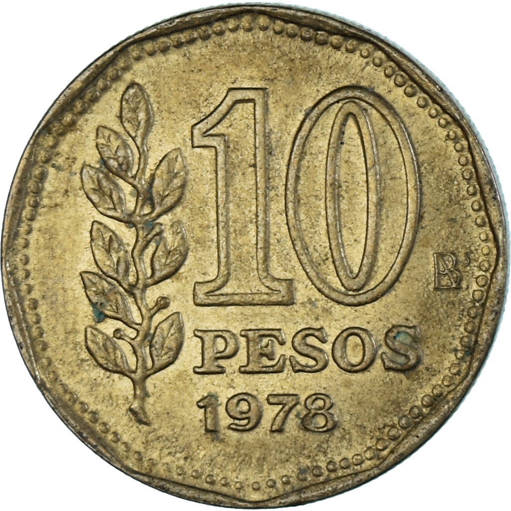 Coin, Argentina, 10 Pesos, 1978