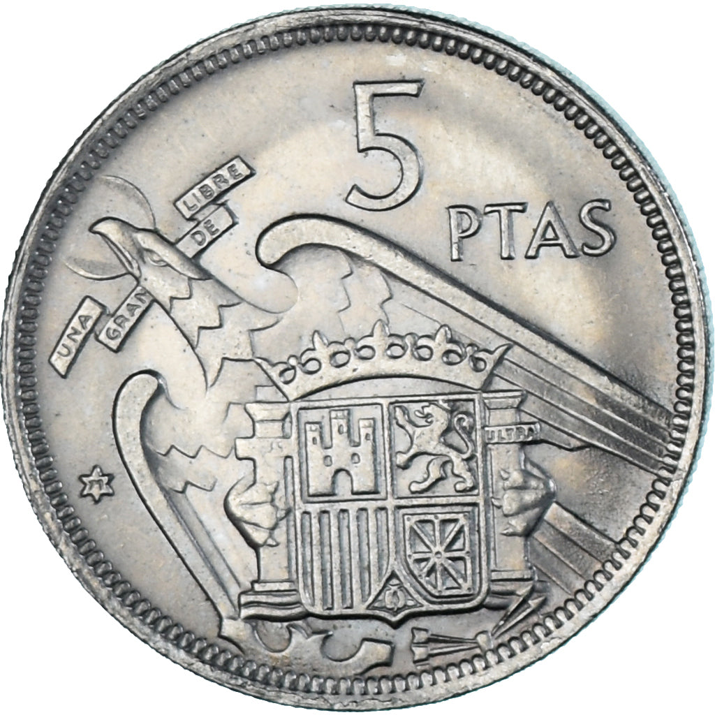 Munten, Spanje, 5 Pesetas, 1971