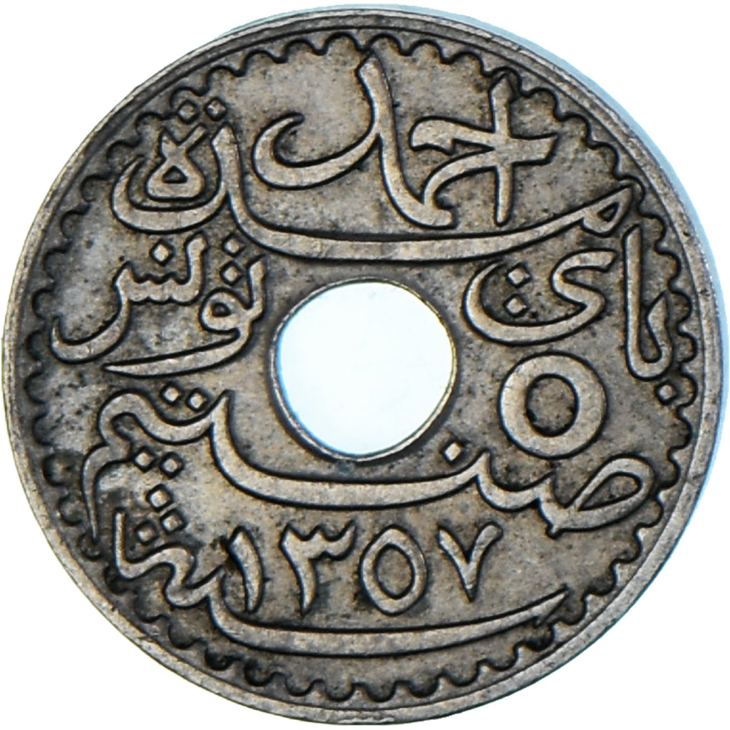 Coin, Tunisia, 5 Centimes, 1938