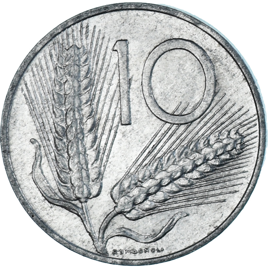 Munten, Italië, 10 Lire, 1969