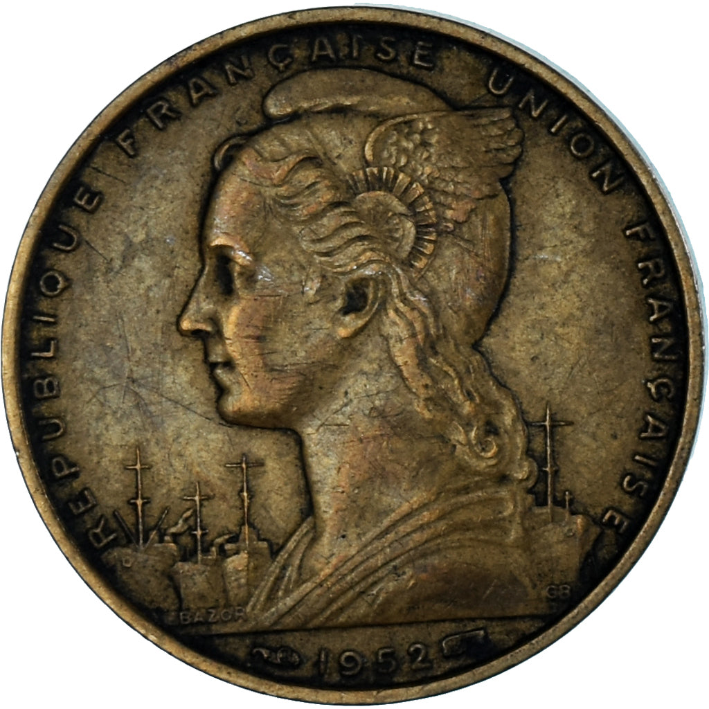 Coin, Somalia, 20 Francs, 1952