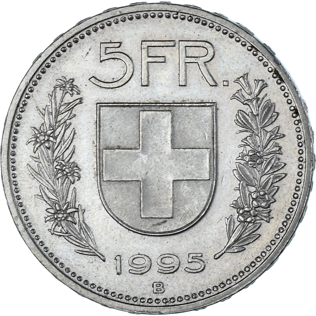 Coin, Switzerland, 5 Francs, 1995