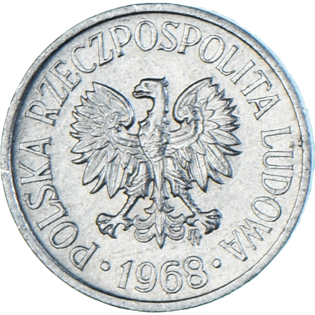 Moneta, Polonia, 5 Groszy, 1968