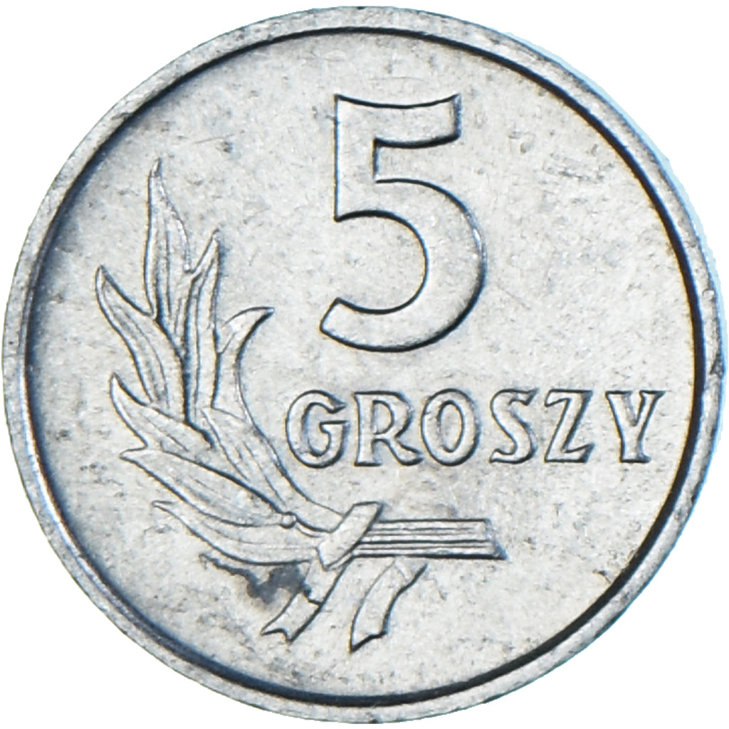 Moneta, Polonia, 5 Groszy, 1968