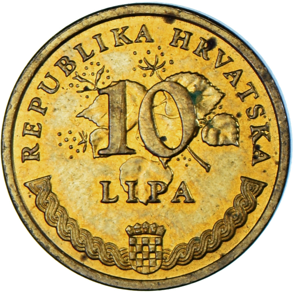 Moeda, Croácia, 10 Lipa, 2003