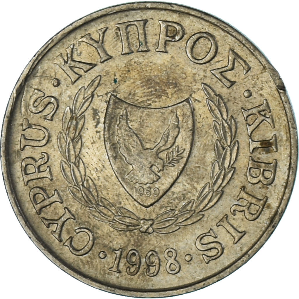 Moneta, Cypr, 5 Cents, 1998