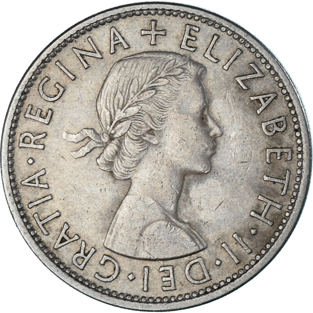 Münze, Großbritannien, 1/2 Crown, 1954