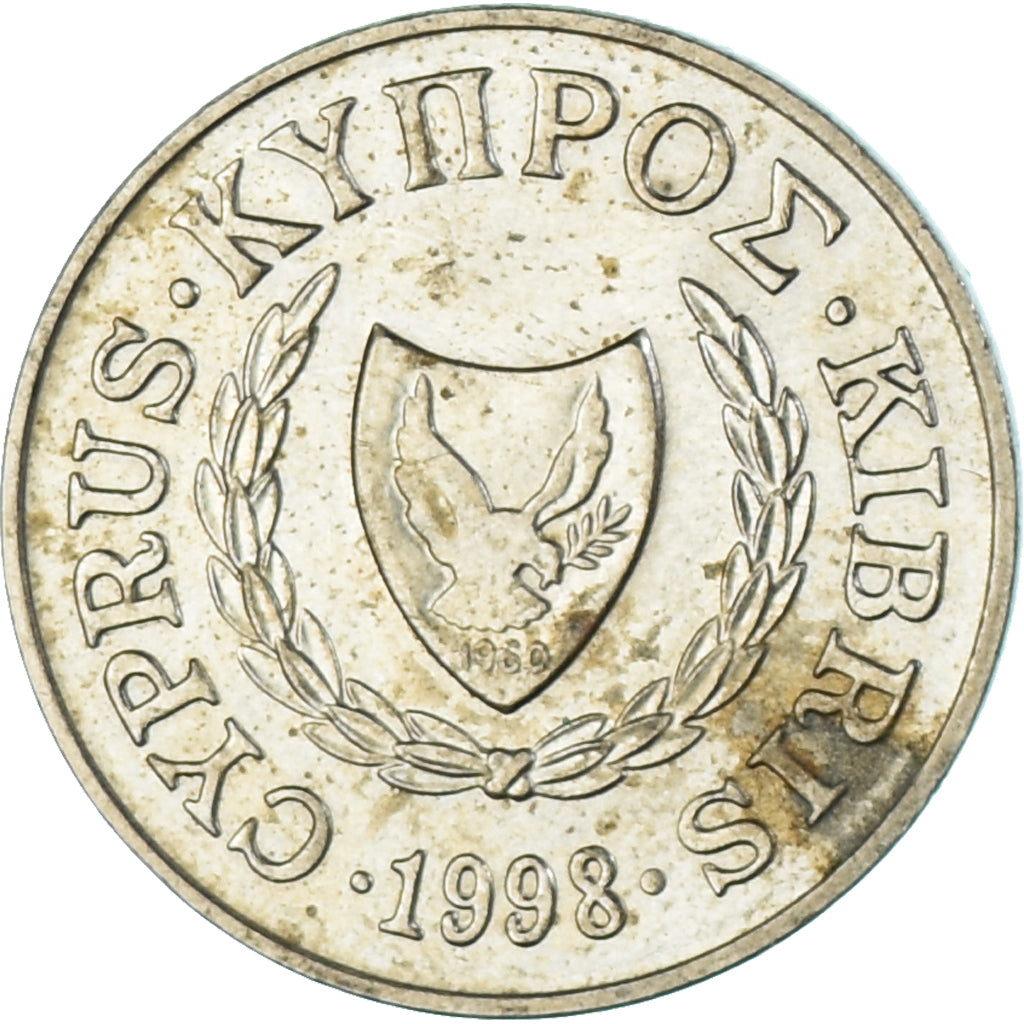 Moneta, Cipro, 2 Cents, 1998