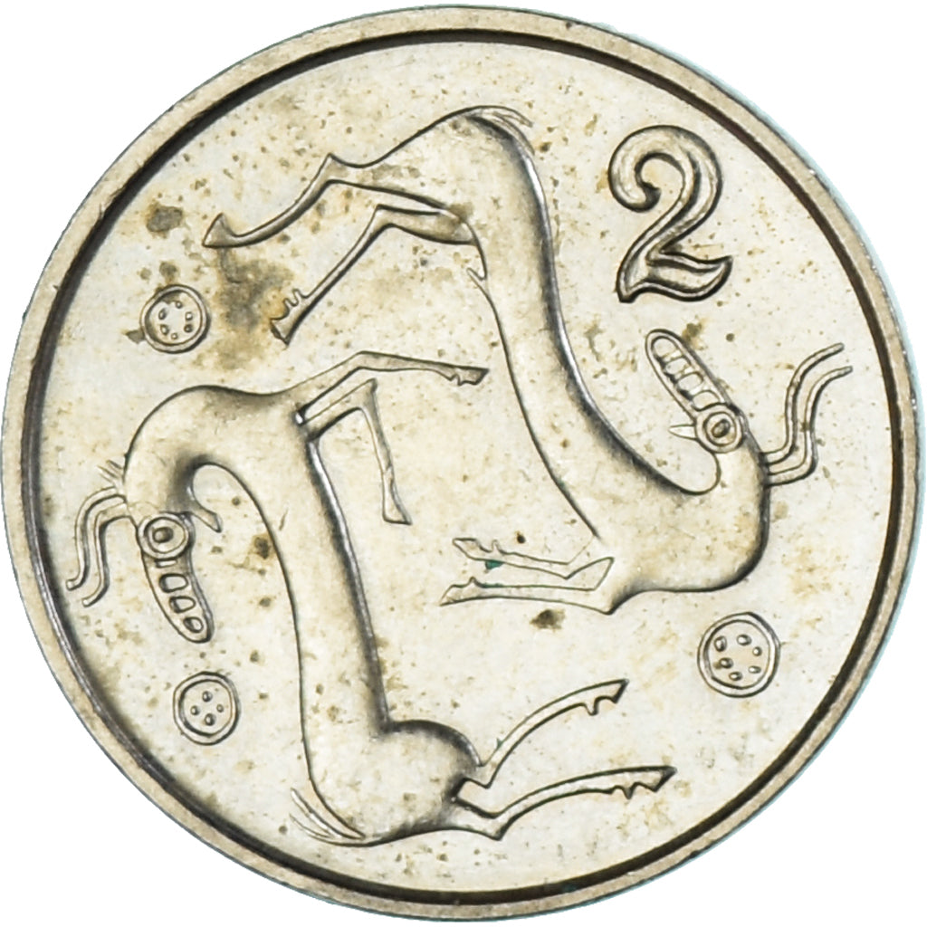 Moneta, Cipro, 2 Cents, 1998