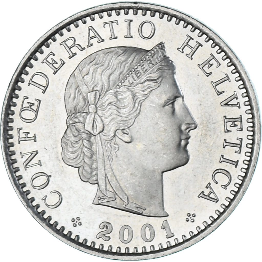 Munten, Zwitserland, 20 Rappen, 2001