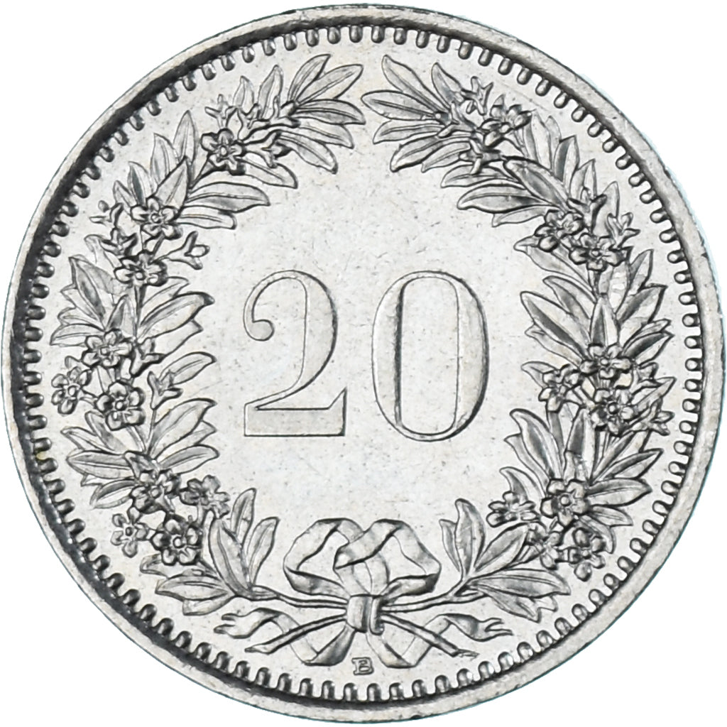 Munten, Zwitserland, 20 Rappen, 2001