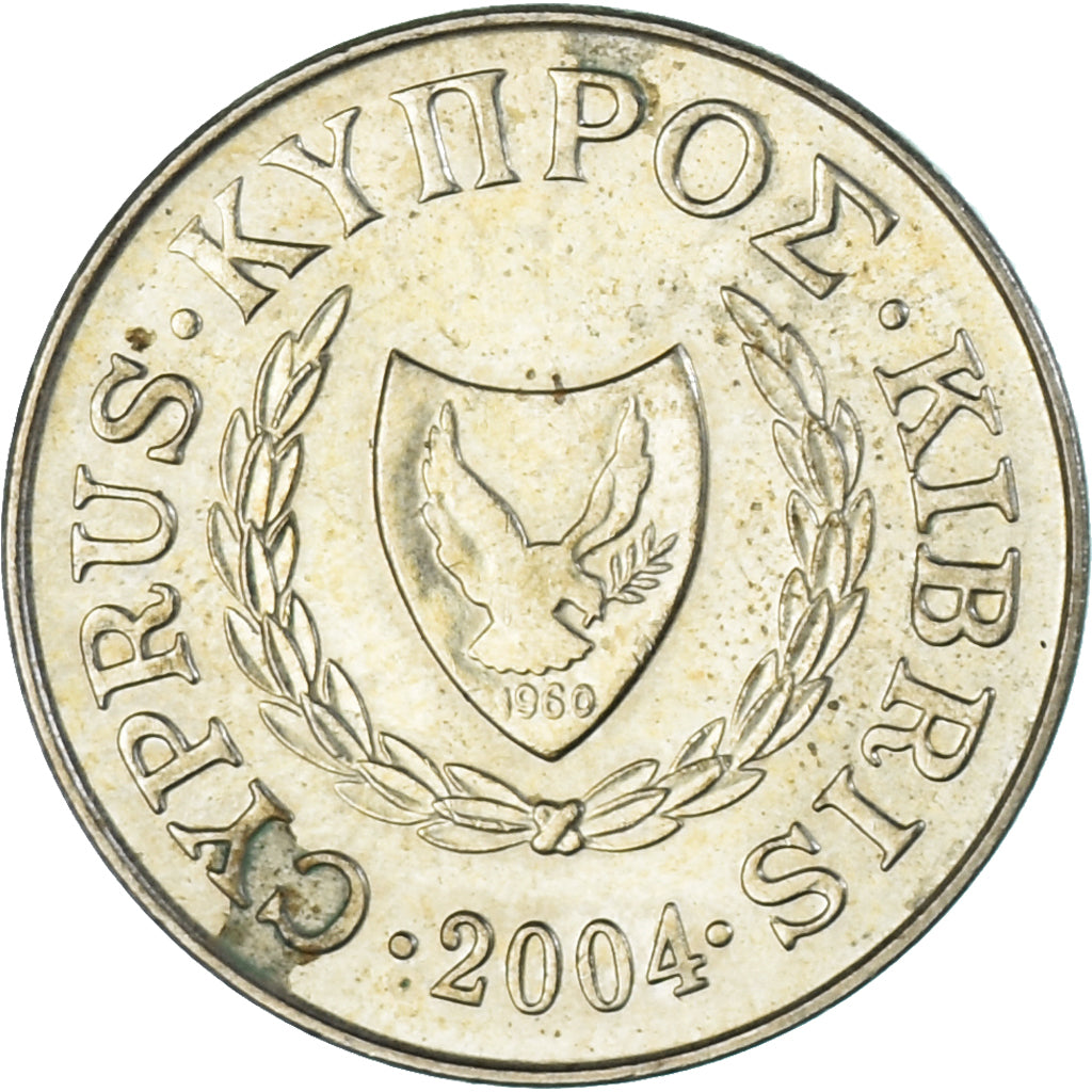 Moneda, Chipre, 5 Cents, 2004
