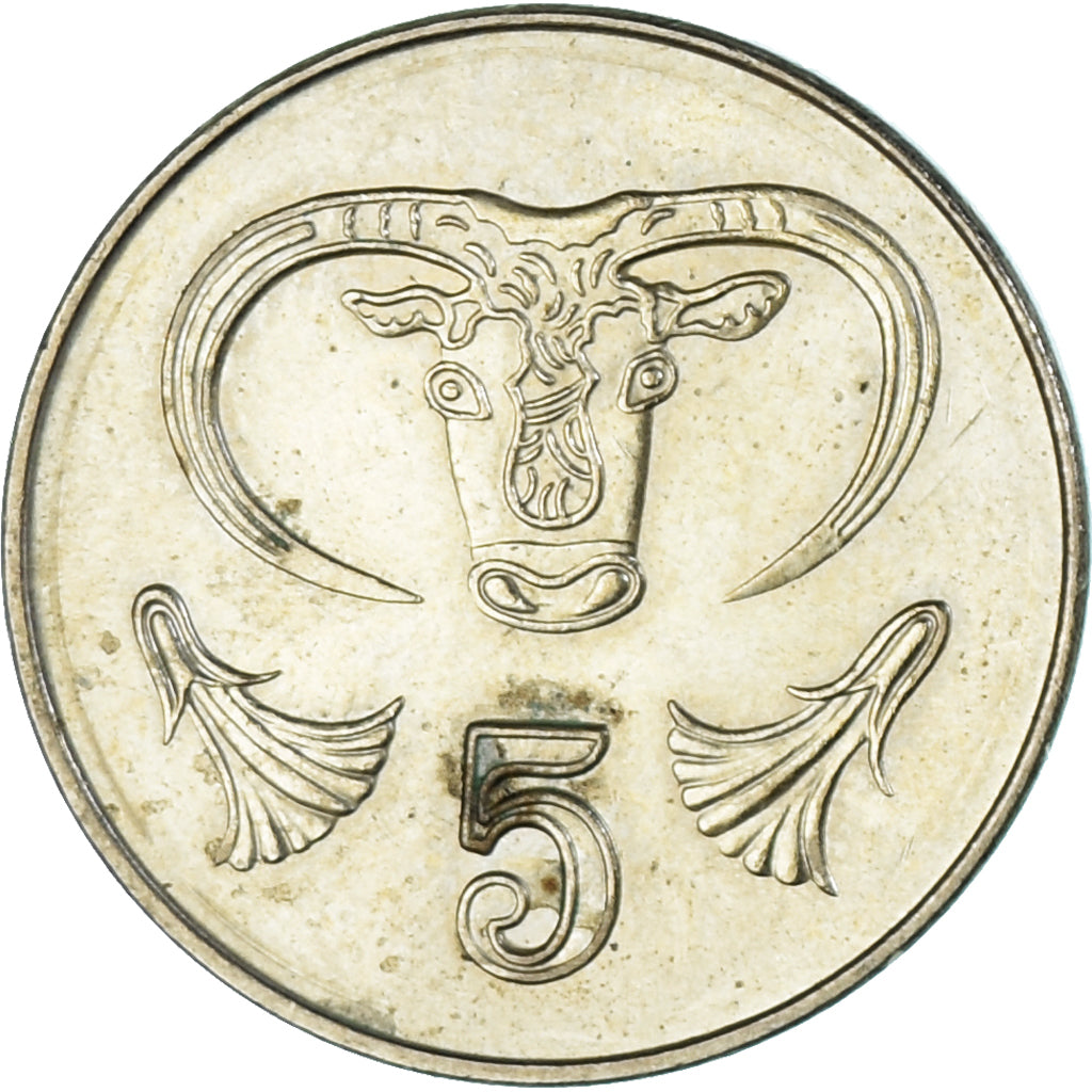 Moneda, Chipre, 5 Cents, 2004