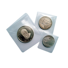 Etuis individuels pour monnaies, 50x50 mm, Paquet de 50, Safe:1298