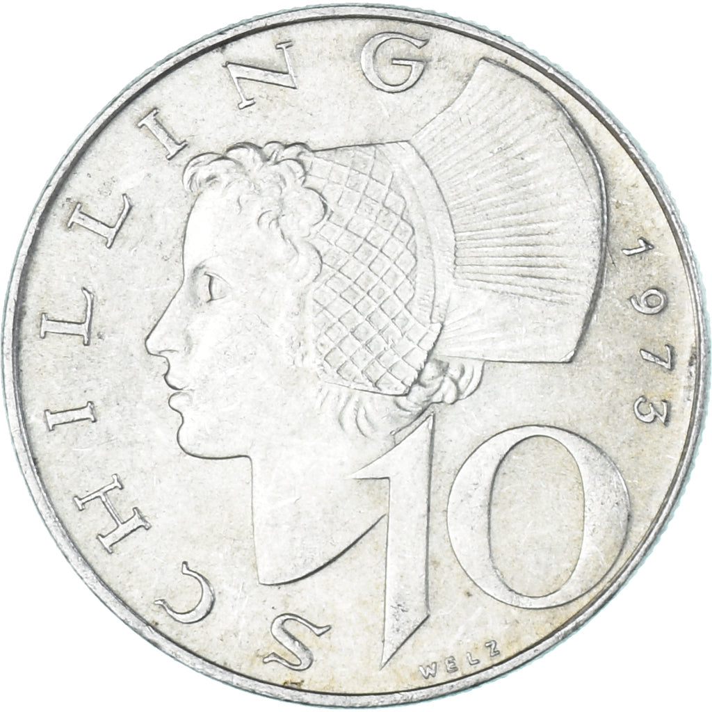 Moneta, Austria, 10 Schilling, 1973