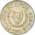Monnaie, Chypre, 20 Cents, 2001