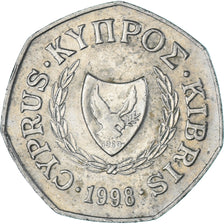 Coin, Cyprus, 50 Cents, 1998