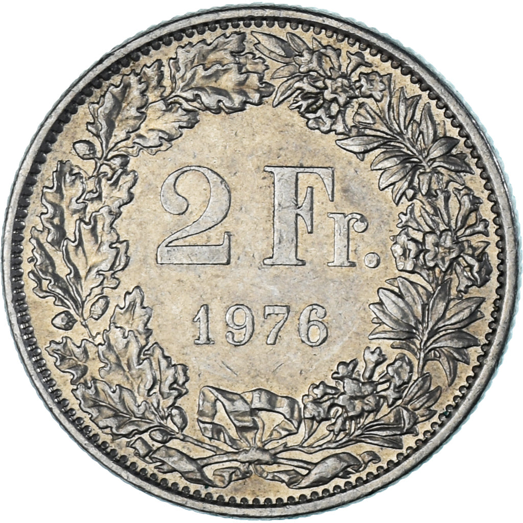 Coin, Switzerland, 2 Francs, 1976