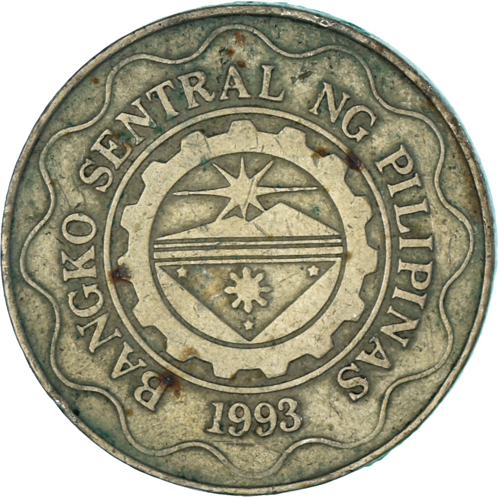 Coin, Philippines, 5 Piso, 1993