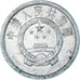 Münze, China, 2 Fen, 1977
