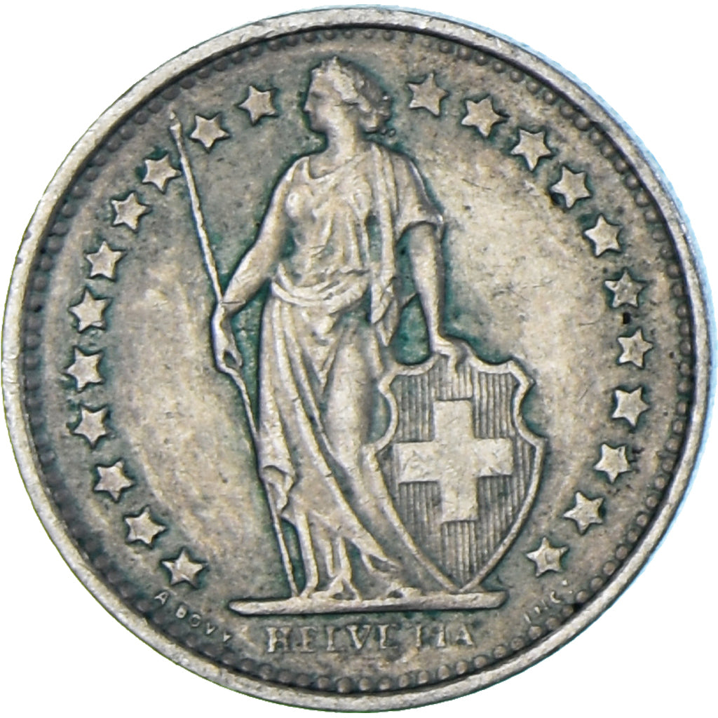 Coin, Switzerland, 1/2 Franc, 1976
