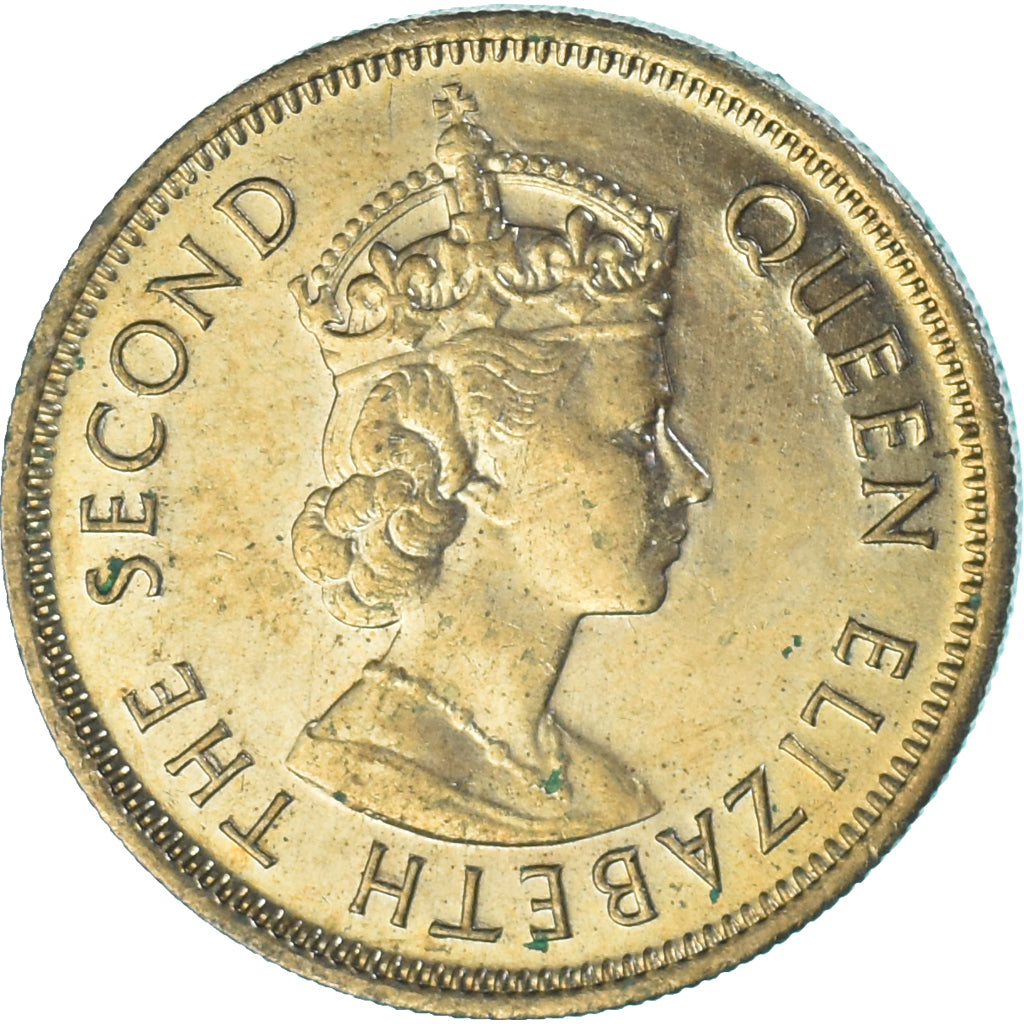 Moeda, Hong Kong, 10 Cents, 1975