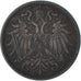 Monnaie, Autriche, 2 Heller, 1909