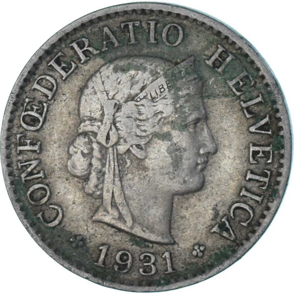 Coin, Switzerland, 5 Rappen, 1931