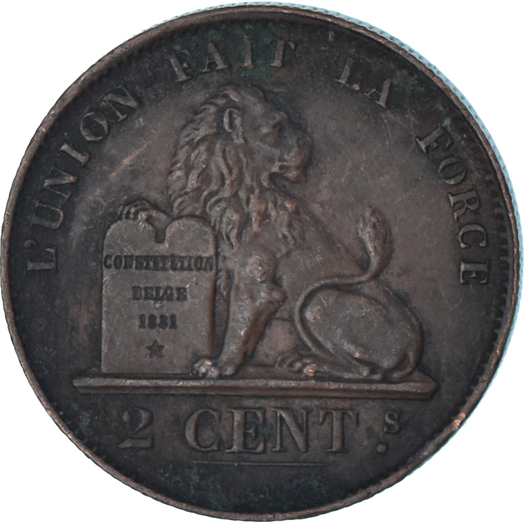 Moeda, Bélgica, 2 Centimes, 1870