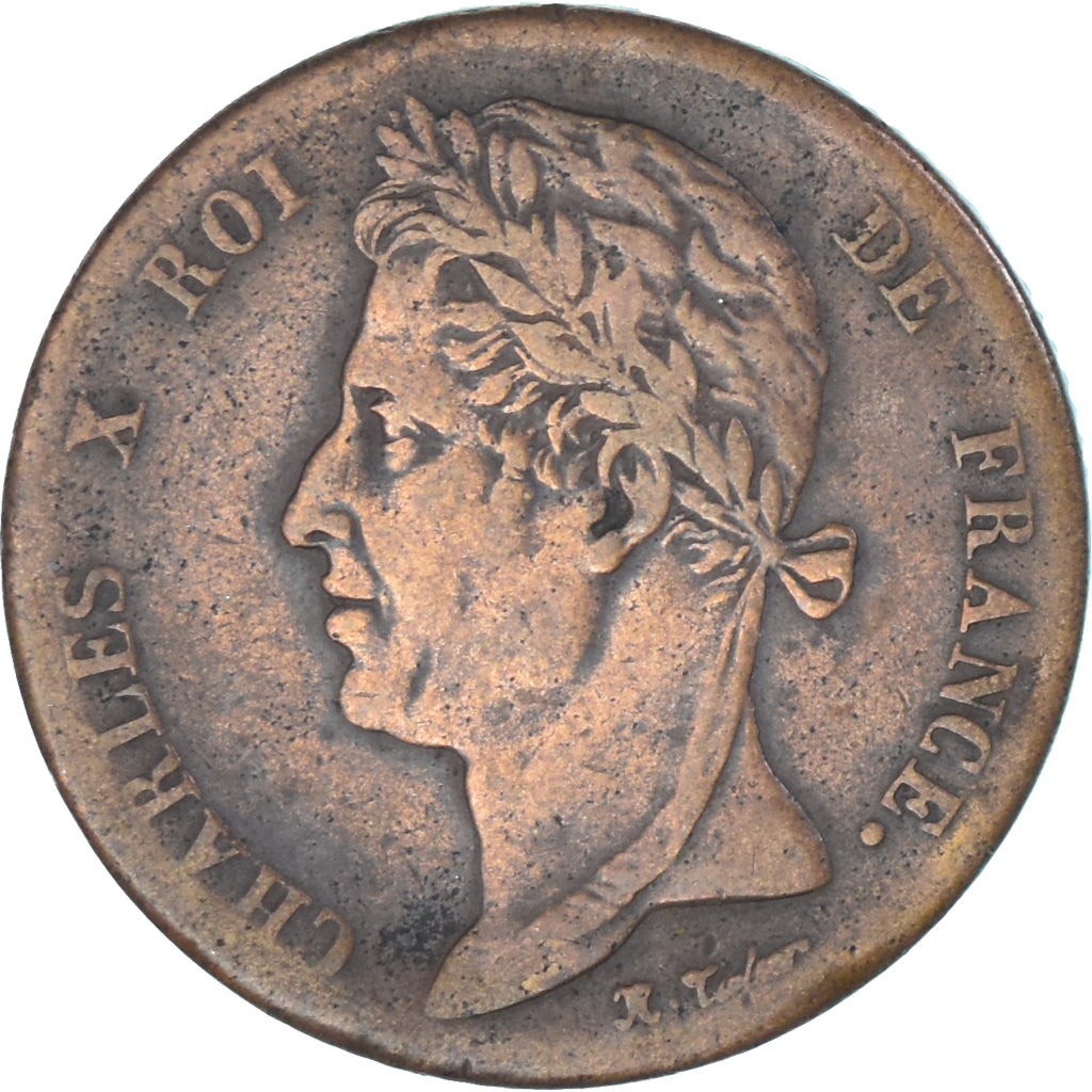 COLONIAS FRANCESAS, 5 Centimes, 1828