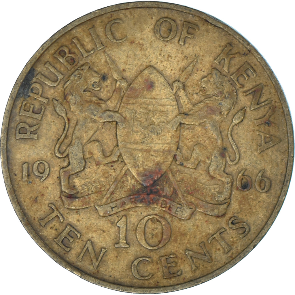 Coin, Kenya, 10 Cents, 1966
