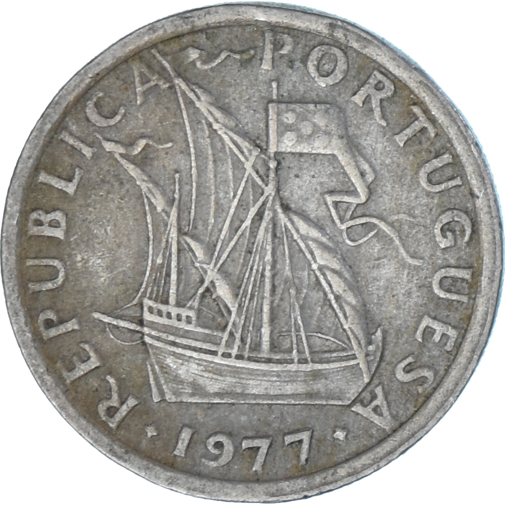 Moneda, Portugal, 2-1/2 Escudos, 1977