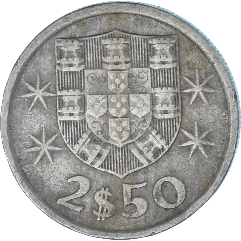 Moneda, Portugal, 2-1/2 Escudos, 1977