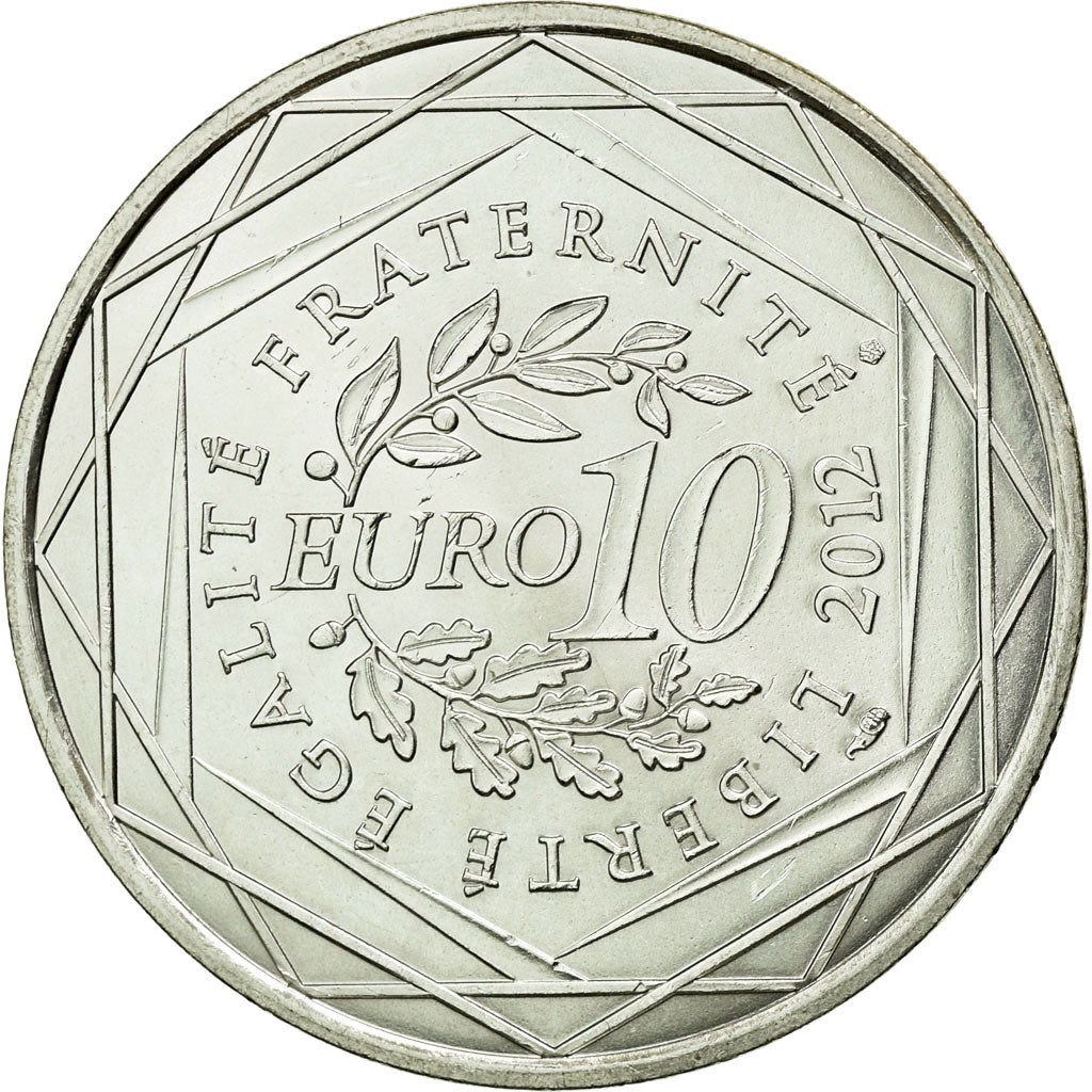 Coin, France, 10 Euro, 2012, MS(60-62), Silver, KM:1872