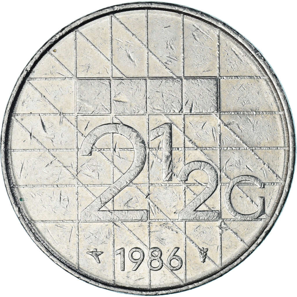 Moneta, Holandia, 2-1/2 Gulden, 1986