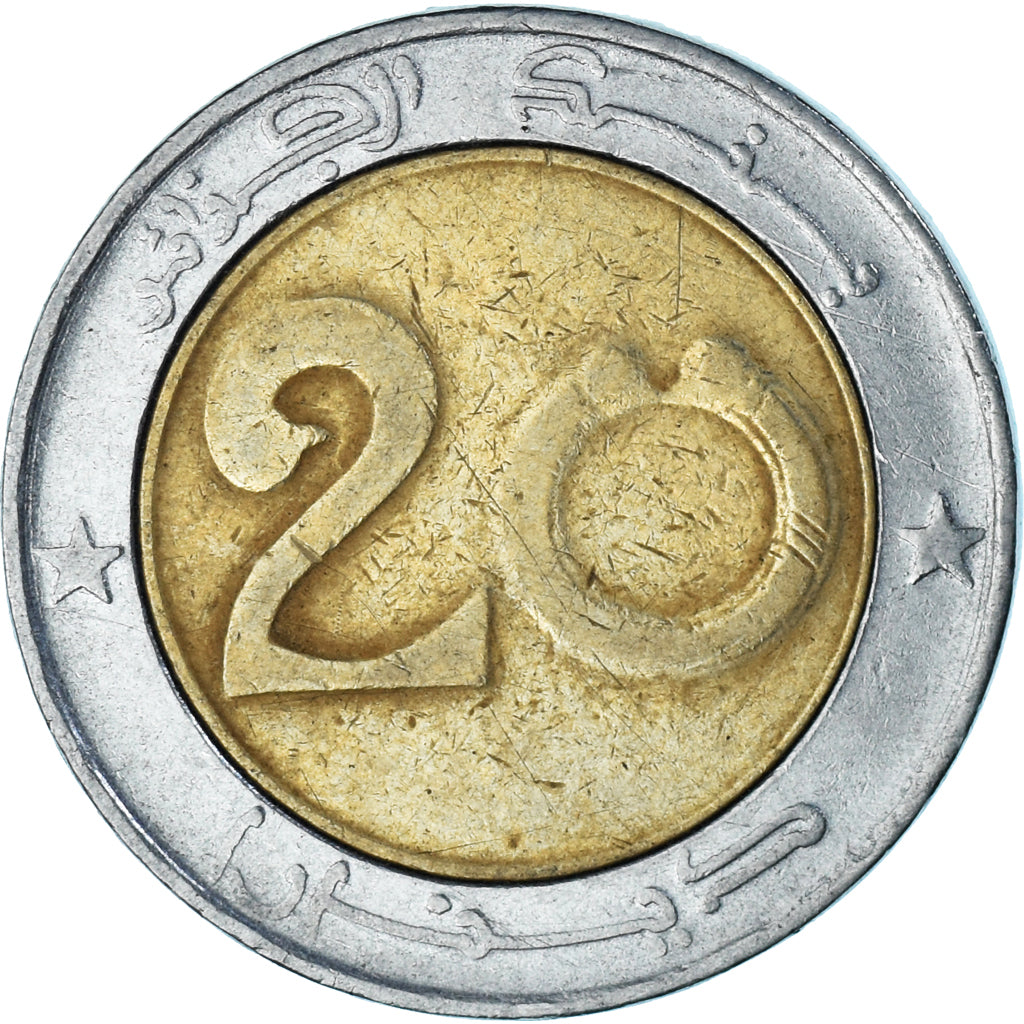 Moneta, Algieria, 20 Dinars, 2000