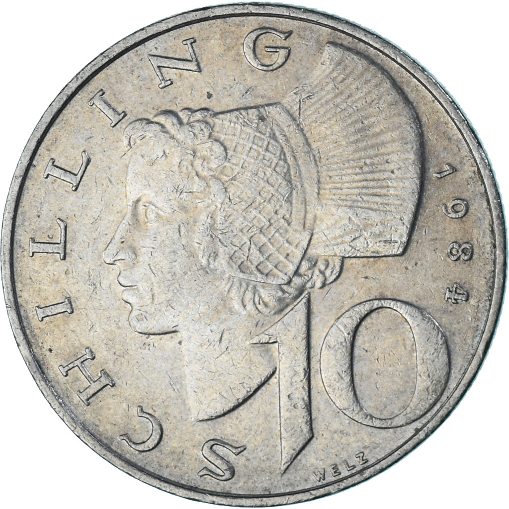 Münze, Österreich, 10 Schilling, 1984