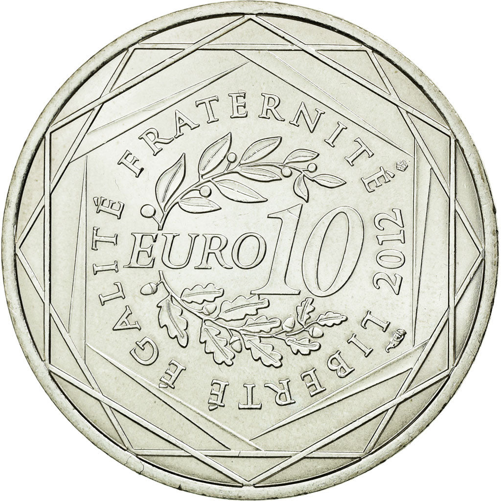 Coin, France, 10 Euro, 2012, MS(60-62), Silver, KM:1885