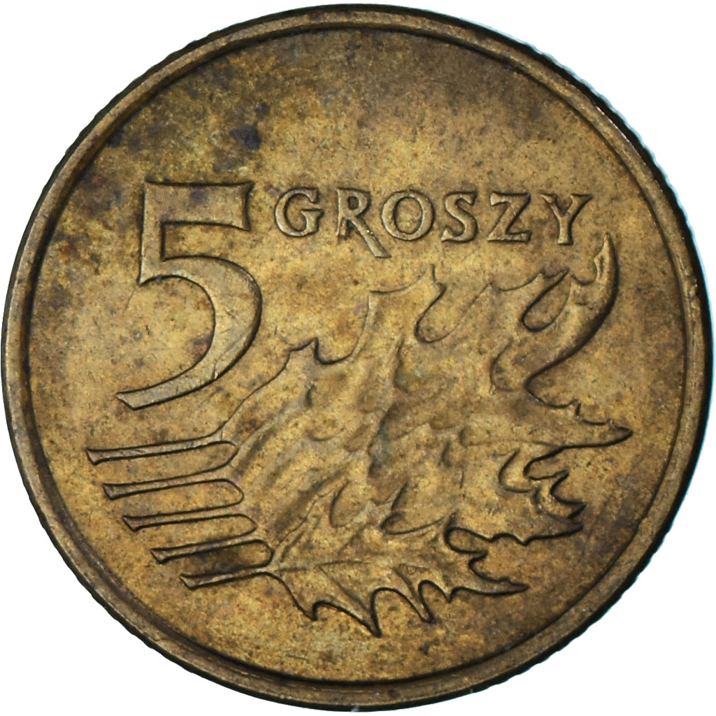 Moneta, Polonia, 5 Groszy, 2009