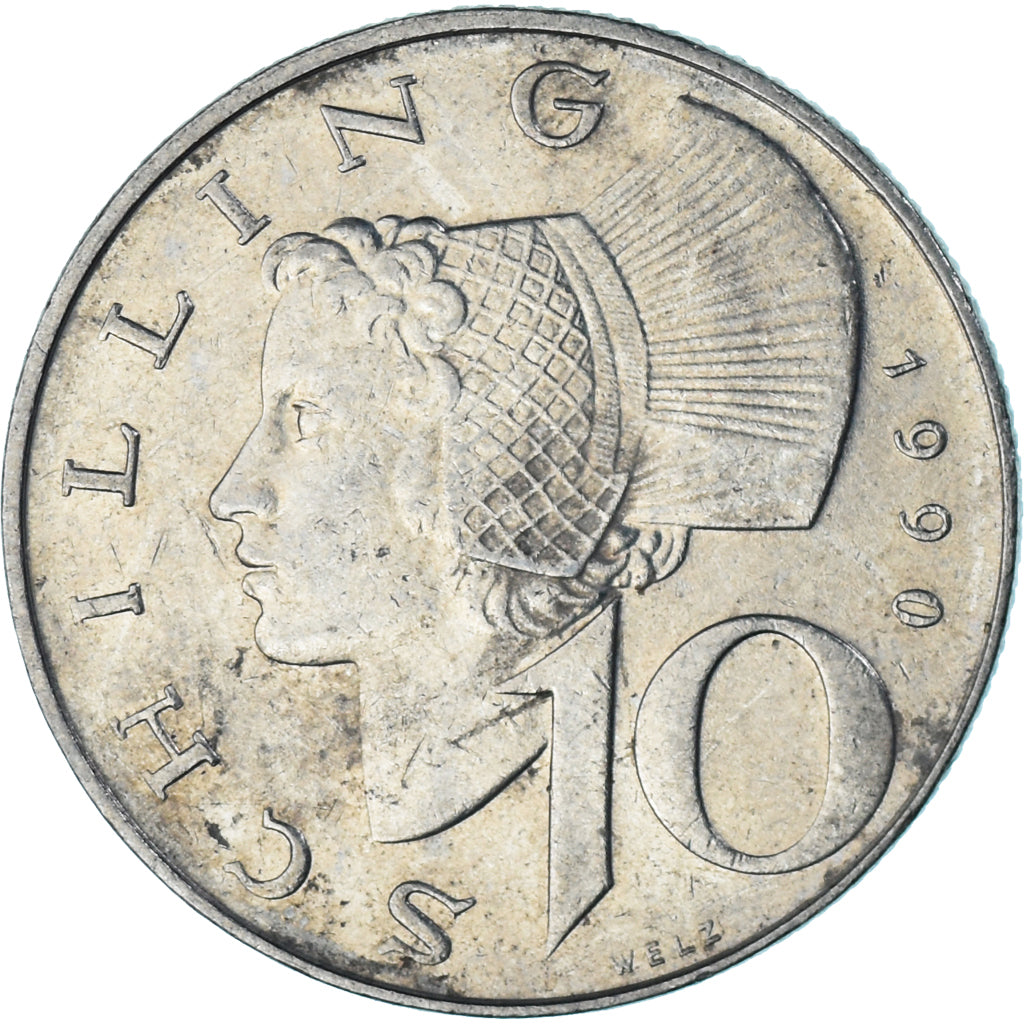 Moneta, Austria, 10 Schilling, 1990