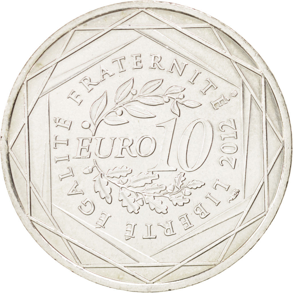 Coin, France, 10 Euro, 2012, MS(60-62), Silver, KM:1862