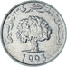Moneda, Túnez, 5 Millim, 1993