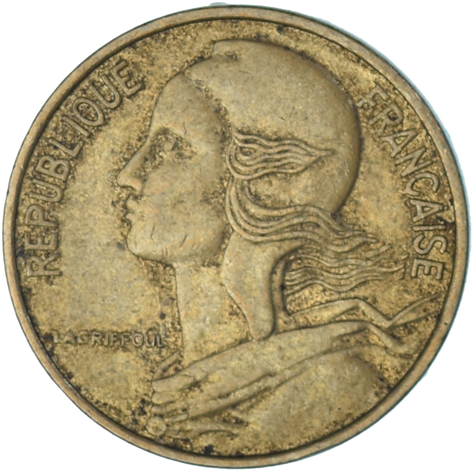 Moneta, Francia, 5 Centimes, 1986