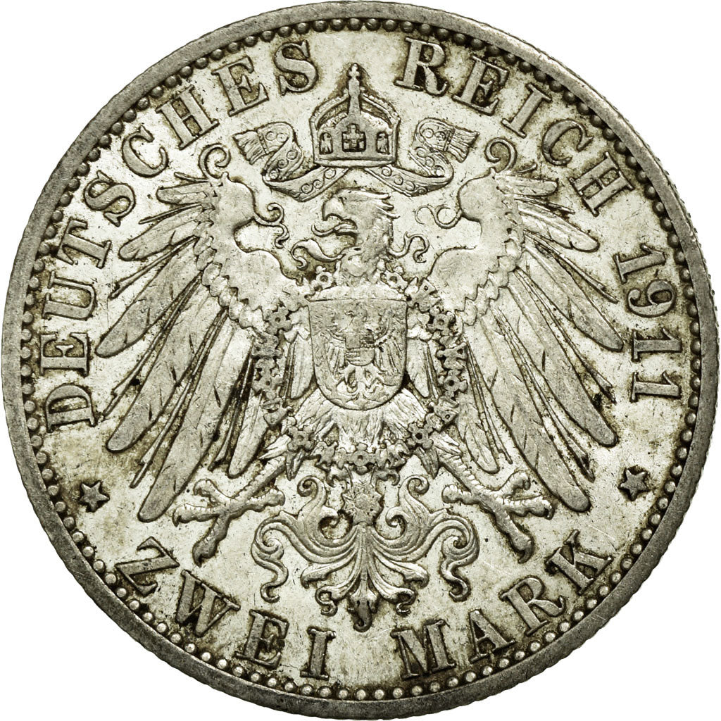 Moneta, Stati tedeschi, PRUSSIA, Wilhelm II, 2 Mark, 1911, Berlin, SPL-