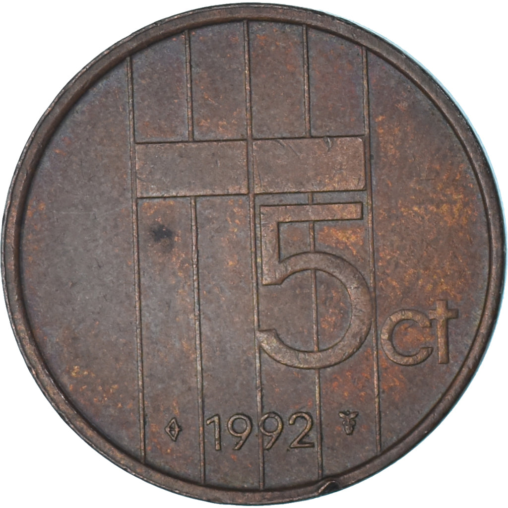 Moneta, Holandia, 5 Cents, 1992