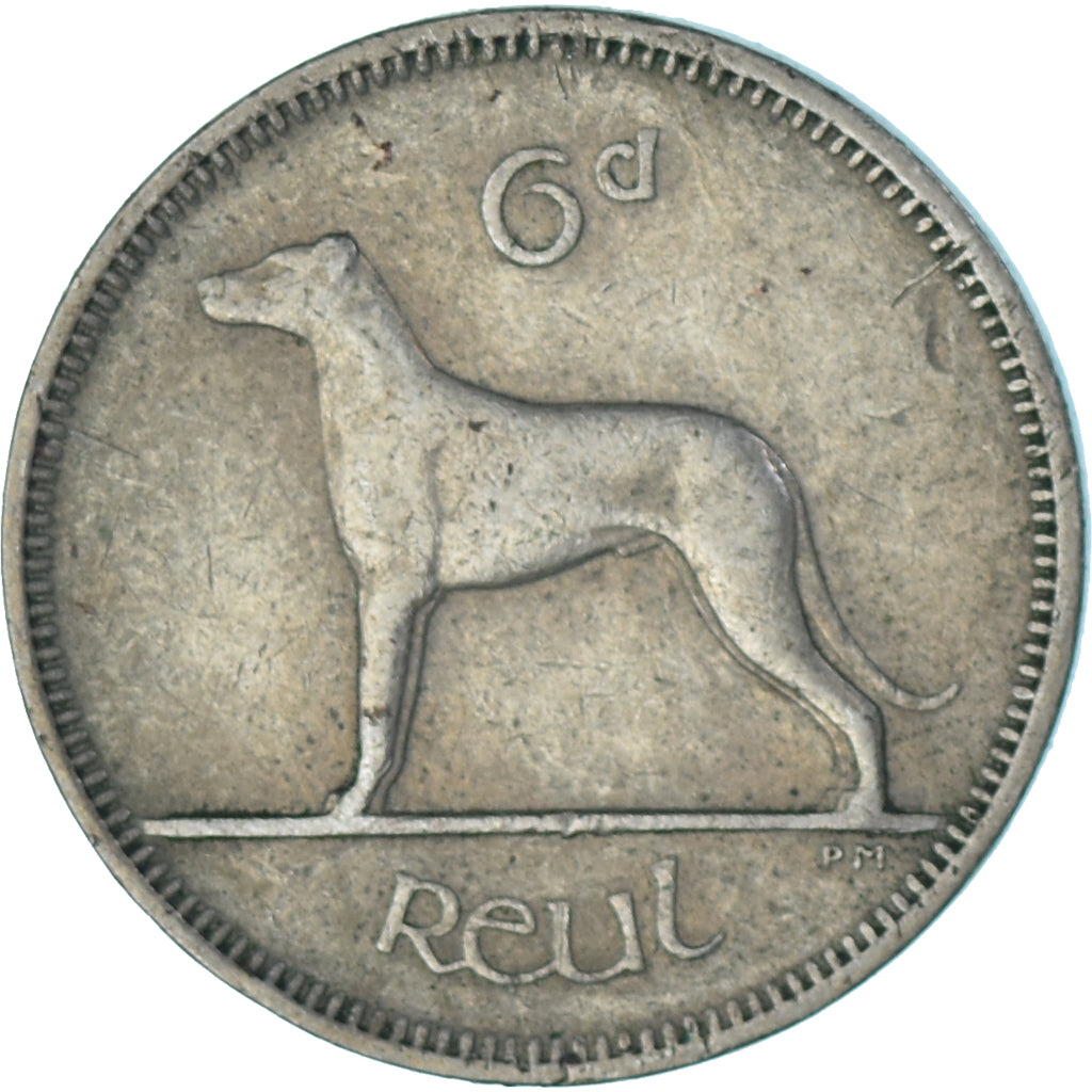 Münze, Ireland, 6 Pence, 1961
