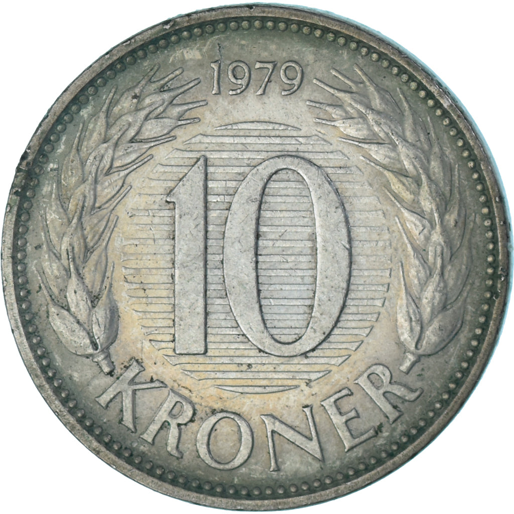 Monnaie, Danemark, 10 Kroner, 1979