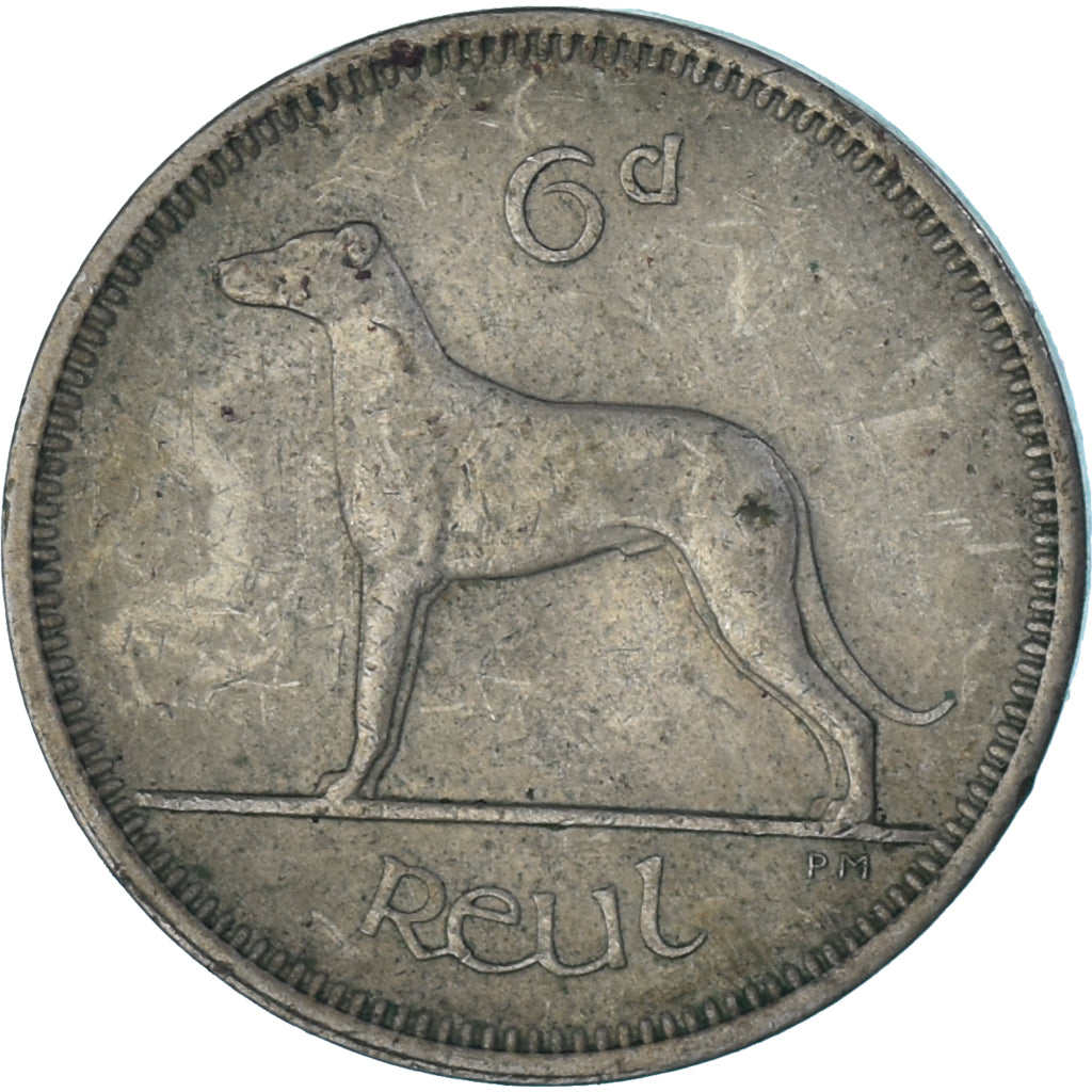 Moneta, Irlanda, 6 Pence, 1967
